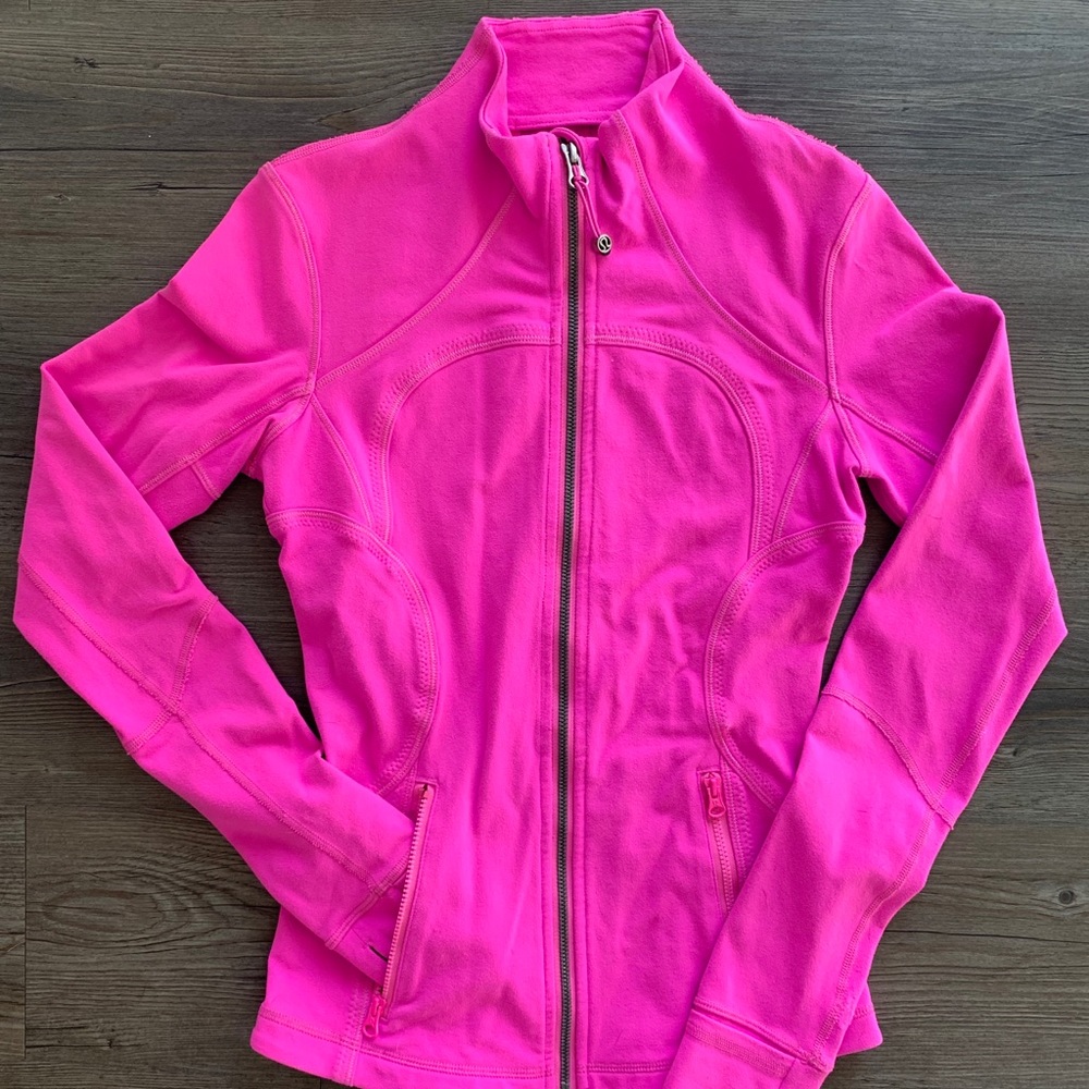 Hot pink define lululemon jacket